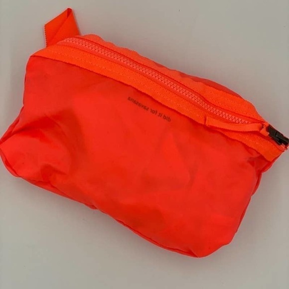 Lululemon Large Packable Yoga Gym Travel Bag Neon Orange - Picture 4 of 12